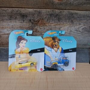 2019 Disney‎ Hot Wheels Belle Beauty and the Beast Metal Die Cast Cars NIBIt's